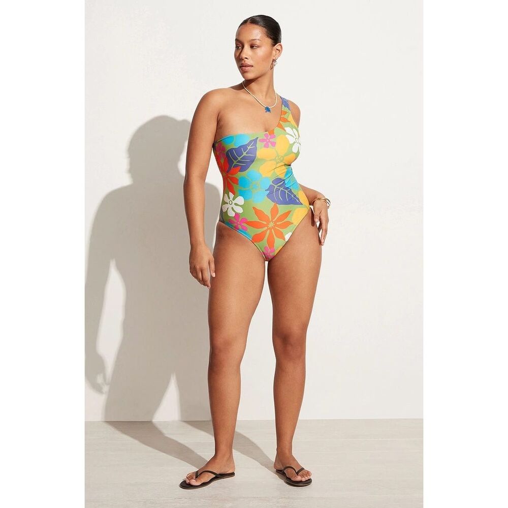Floral One-Shoulder Swimsuit - Picture 12 of 16